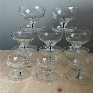 Vintage Belfor “Exquisite” Footed Dessert Bowls